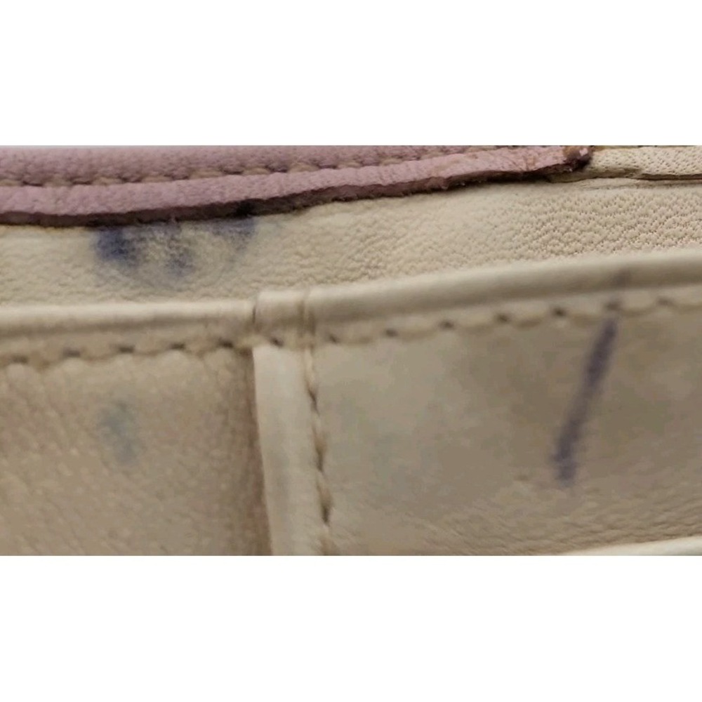 Vintage Brighton Pink Soft Leather Wallet BillFold Organizer Heart Change Pouch - Picture 8 of 15